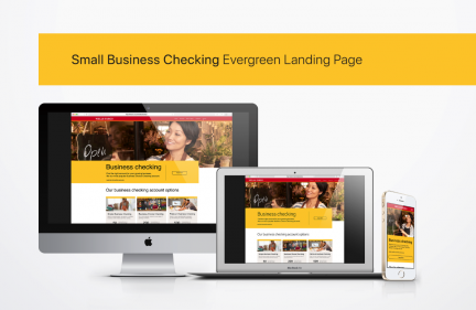 Small Business Checking Landing Page